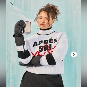 Après Ski Pullover Sweater - White/combo